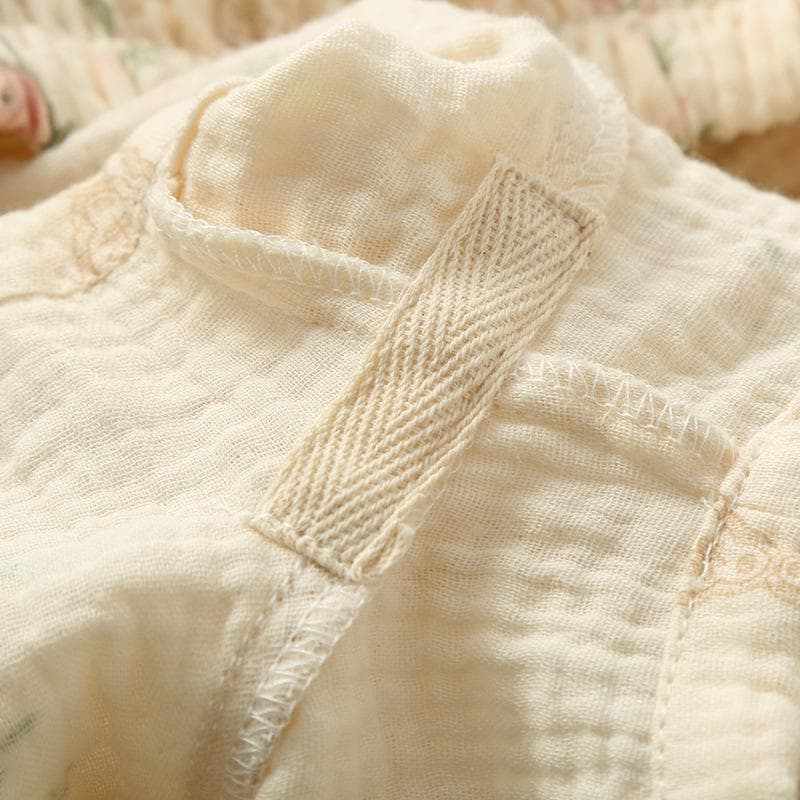 Muslin Cotton Tank Top: Floral Pajama Loungewear Relaxed Sleepwear