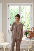 Floral Organic Cotton Pajama Set, Women's Two-Piece Sleepwear