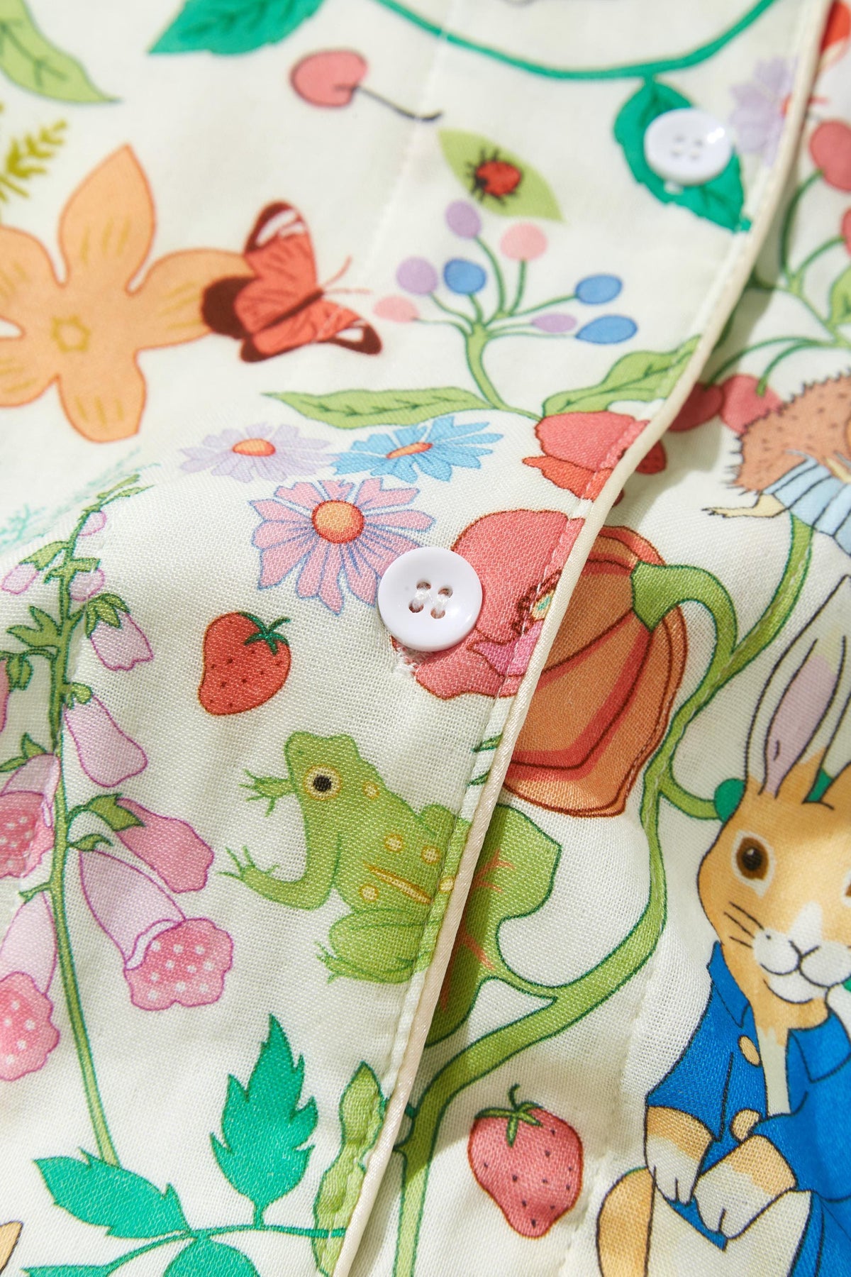 Bamboo Cotton Pajama Set: Botanical Print Loungewear
