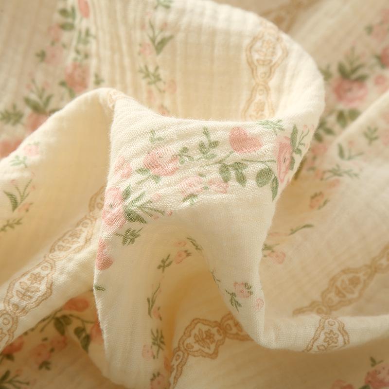 Muslin Cotton Pajama Set, Floral Tank & Shorts, Summer Sleepwear
