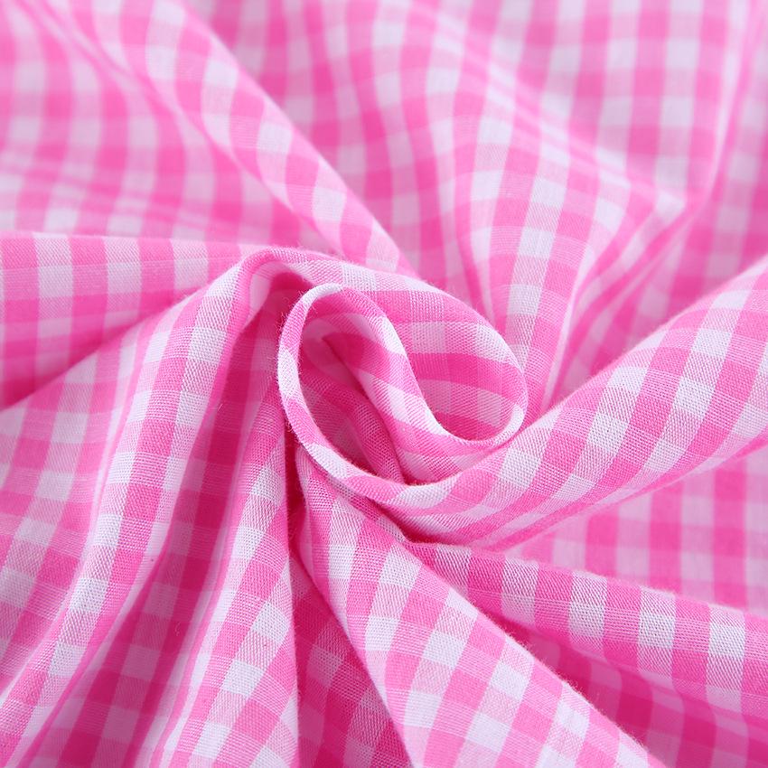 Pink Plaid Pajama Set: Cotton Blend Sleepwear, Family Loungewear Gift for her