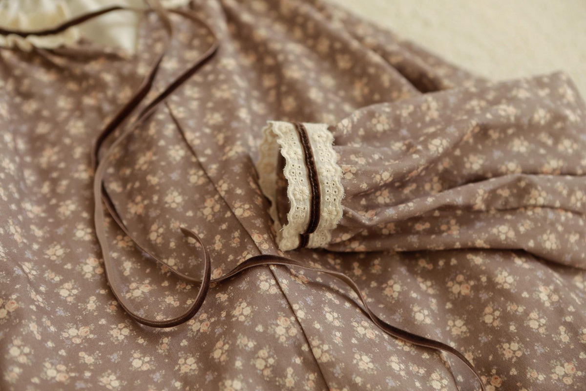 Floral Organic Cotton Pajama Set, Women's Two-Piece Sleepwear
