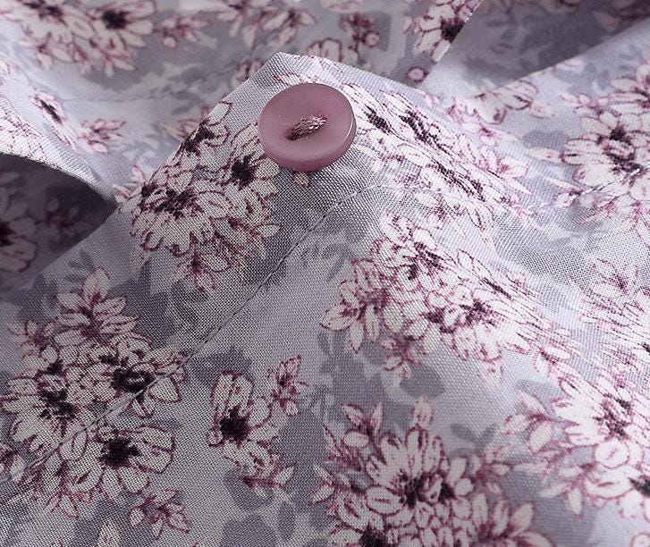 Floral Cotton Pajama Set: Minimalist Lounge Wear